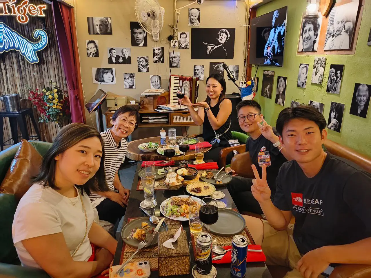 Joy and sharing over a drink