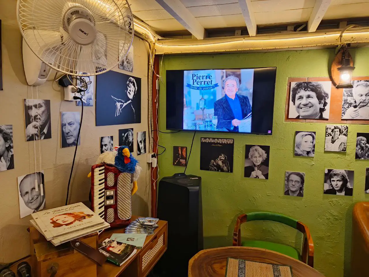 Repertoire of French and international songs